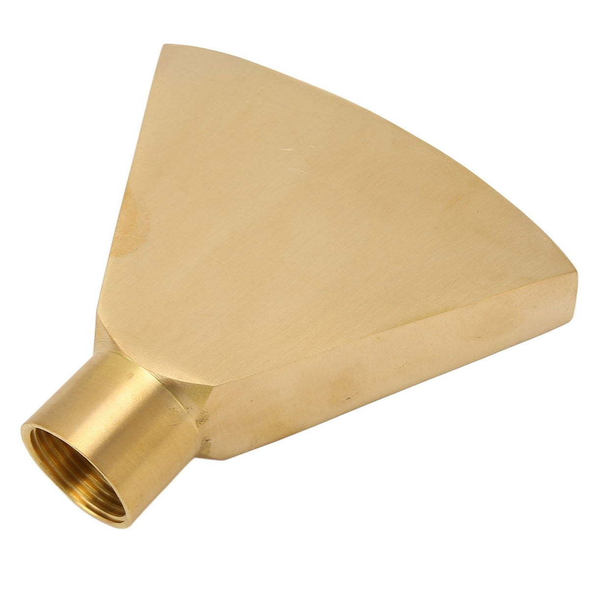 Fan Shaped Fountain Nozzle G1 Inch Brass Flat Head Spray Nozzle Fountain Sprinkler Head for Garden Pool Pond Landscaping