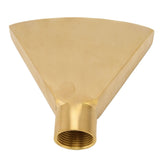 Fan Shaped Fountain Nozzle G1 Inch Brass Flat Head Spray Nozzle Fountain Sprinkler Head for Garden Pool Pond Landscaping