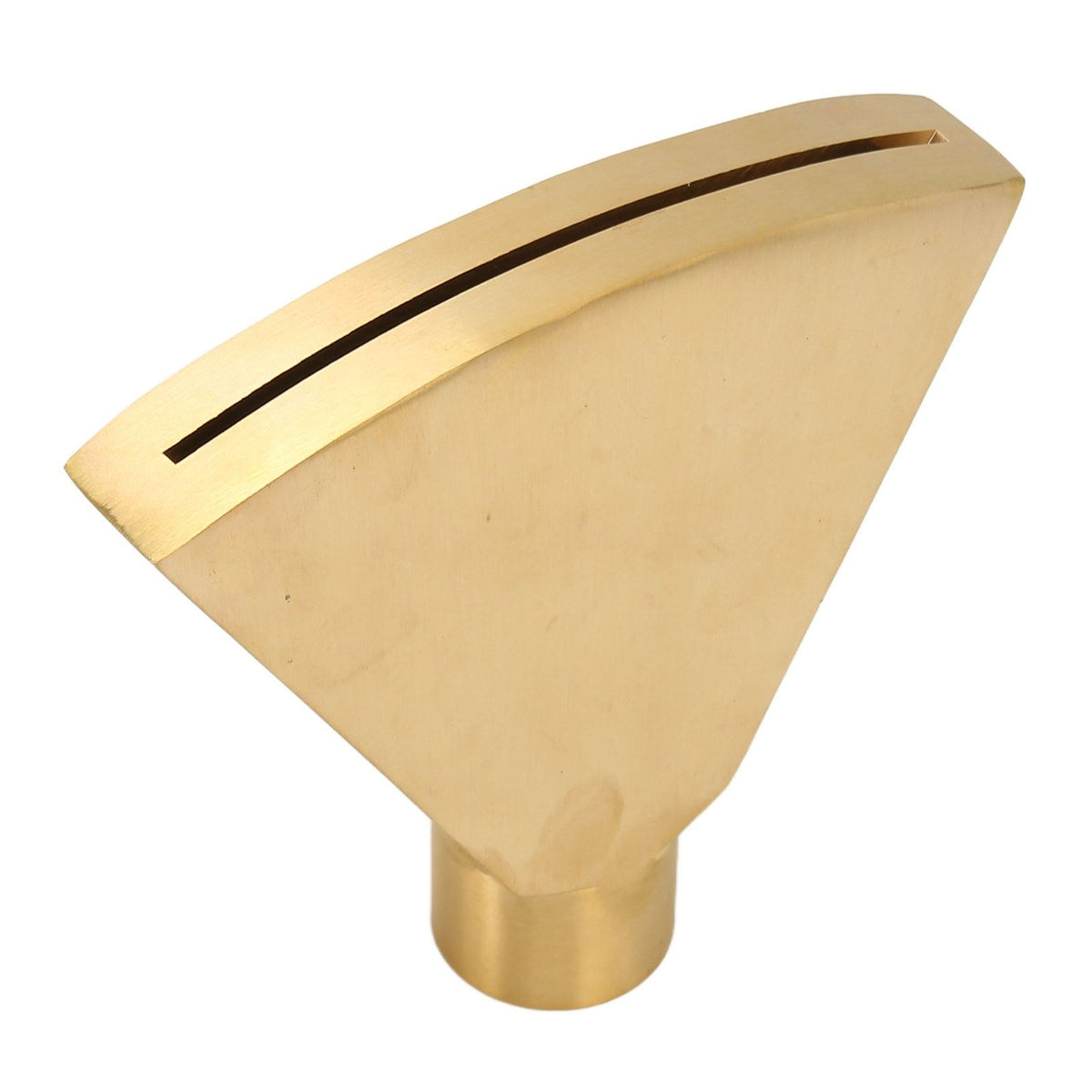 Fan Shaped Fountain Nozzle G1 Inch Brass Flat Head Spray Nozzle Fountain Sprinkler Head for Garden Pool Pond Landscaping