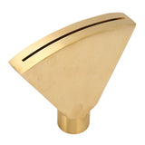 Fan Shaped Fountain Nozzle G1 Inch Brass Flat Head Spray Nozzle Fountain Sprinkler Head for Garden Pool Pond Landscaping