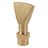 Fan Shaped Fountain Nozzle Copper Adjustable Uniform Water Spray Fan Shaped Fountain Spray Head for Park G1in
