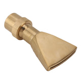 Fan Shaped Fountain Nozzle Copper Adjustable Uniform Water Spray Fan Shaped Fountain Spray Head for Park G1in - 45-Degree Angle