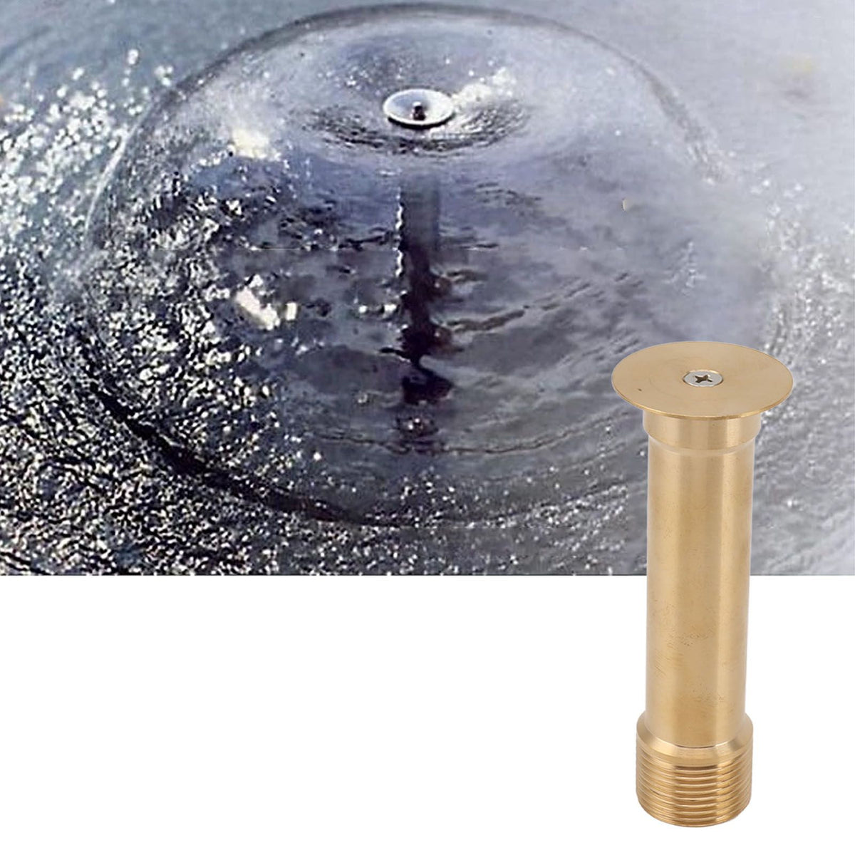 Adjustable Mushroom Fountain Nozzle with Dynamic Landscape Effects Fountain Sprinkler Nozzle Water Spray for Garden Pond Amusement Park G3/4in 10.4CM