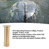 Adjustable Mushroom Fountain Nozzle with Dynamic Landscape Effects Fountain Sprinkler Nozzle Water Spray for Garden Pond Amusement Park G1in 13.4CM - Extra Image