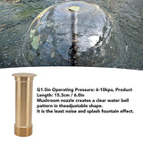 Adjustable Mushroom Fountain Nozzle with Dynamic Landscape Effects Fountain Sprinkler Nozzle Water Spray for Garden Pond Amusement Park G1.5in 15.3CM - Extra Image