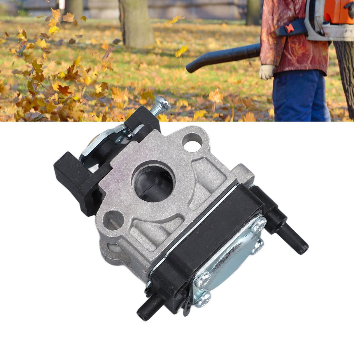 Leaf Blower Carburetor Sparking Plug Air Filter Sponge Primer Bulb Assembly Set for Hitachi RB24EA