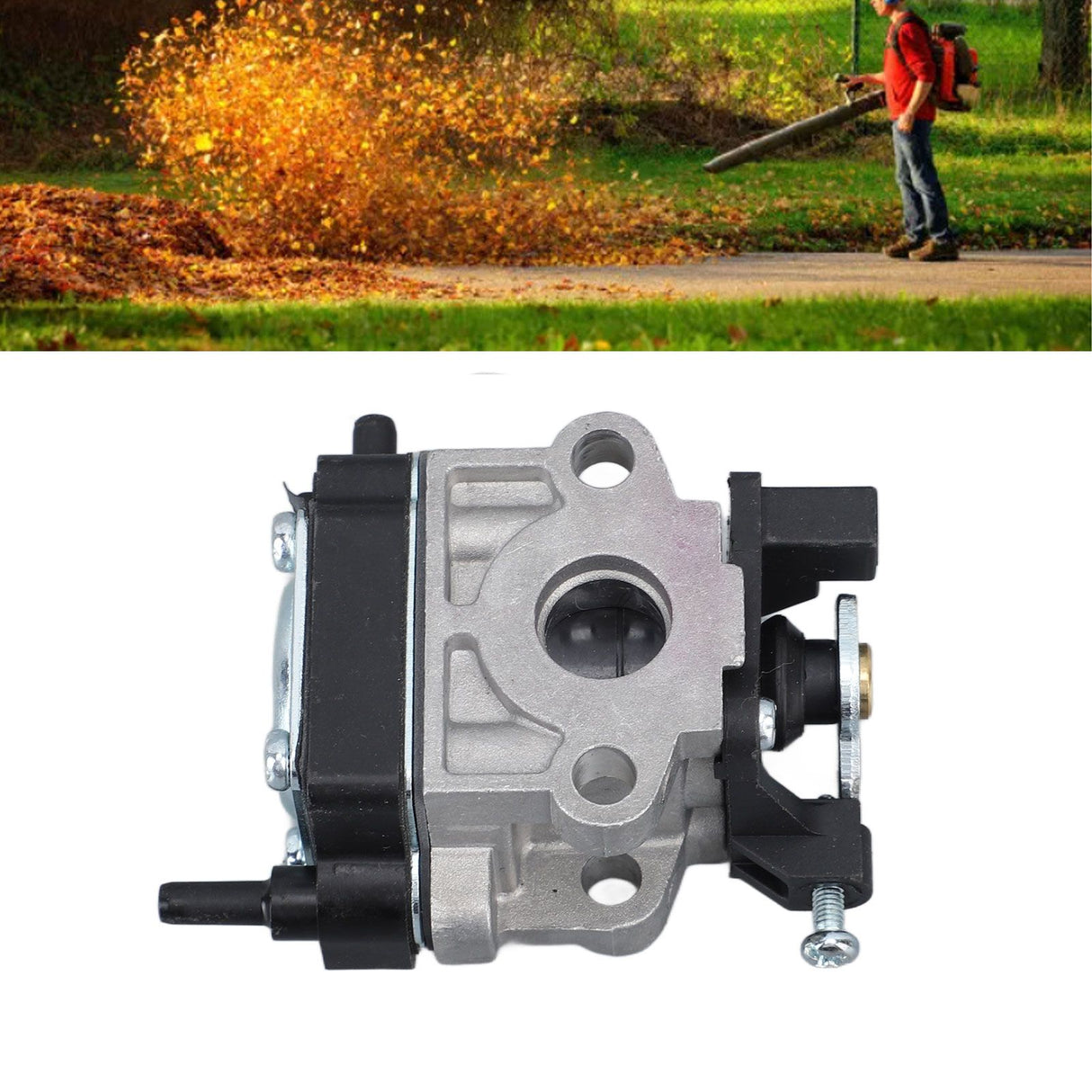 Leaf Blower Carburetor Sparking Plug Air Filter Sponge Primer Bulb Assembly Set for Hitachi RB24EA
