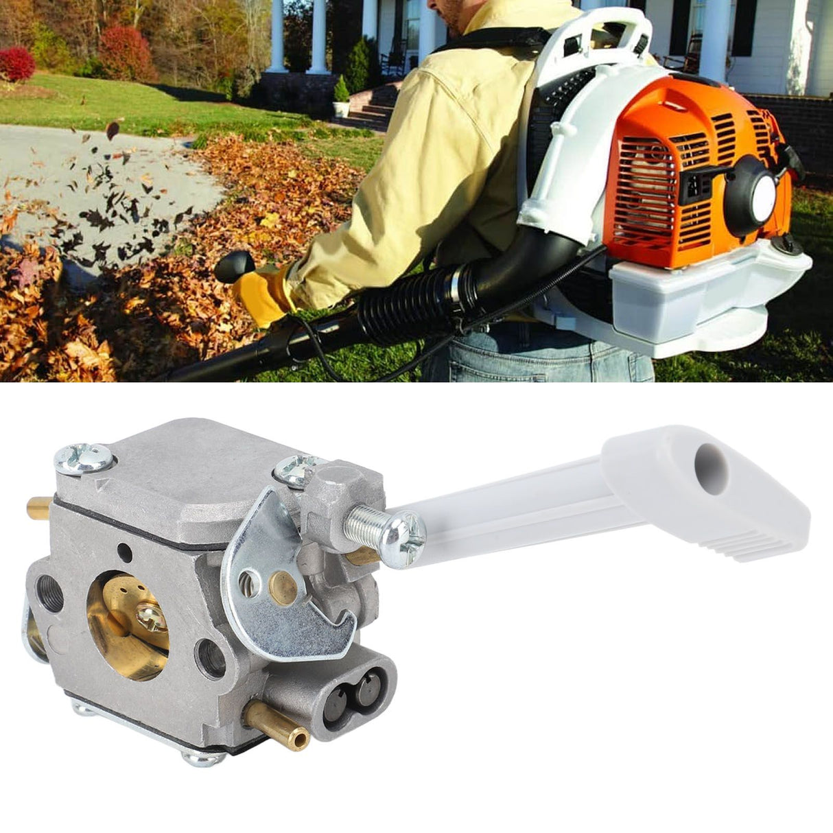 Carburetor Air Filter Kit Backpack Blower Parts Kit for Ryobi BP42 RY08420 RY08420A RY42BPEMC RY42WB 308054093 308054079 Engine Carb