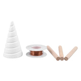 Electro Culture Gardening Copper Wire Stakes Fibonacci Coil Winding Jig for Electroculture Gardening Growing Garden Plants Vegetables