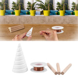 Electro Culture Gardening Copper Wire Stakes Fibonacci Coil Winding Jig for Electroculture Gardening Growing Garden Plants Vegetables - Extra Image