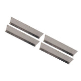 4 Pack Rainwater Valley Gutter Aluminium Rainwater Diverter Splashing Guard with 32 Screws for Roof - Side View