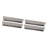 4 Pack Rainwater Valley Gutter Aluminium Rainwater Diverter Splashing Guard with 32 Screws for Roof