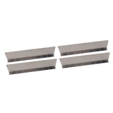 4 Pack Rainwater Valley Gutter Aluminium Rainwater Diverter Splashing Guard with 32 Screws for Roof