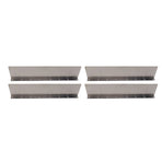 4 Pack Rainwater Valley Gutter Aluminium Rainwater Diverter Splashing Guard with 32 Screws for Roof