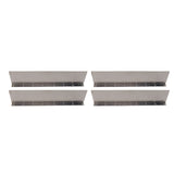 4 Pack Rainwater Valley Gutter Aluminium Rainwater Diverter Splashing Guard with 32 Screws for Roof - Rear View