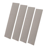 4 Pack Rainwater Valley Gutter Aluminium Rainwater Diverter Splashing Guard with 32 Screws for Roof