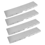 4pcs Gutter Valley Splash Guards Aluminum Rain Gutter Valley Roofing Gutter Guards Or House Shingle Roofs Corner - Front View