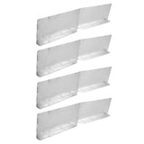 4pcs Gutter Valley Splash Guards Aluminum Rain Gutter Valley Roofing Gutter Guards Or House Shingle Roofs Corner - Low Angle