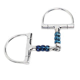 Horse Bit Stainless Steel 125mm Anti Biting Horse Mouth D Ring Snaffle Bit for Horse Farm
