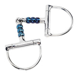 Horse Bit Stainless Steel 125mm Anti Biting Horse Mouth D Ring Snaffle Bit for Horse Farm - Side View