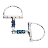 Horse Bit Stainless Steel 125mm Anti Biting Horse Mouth D Ring Snaffle Bit for Horse Farm