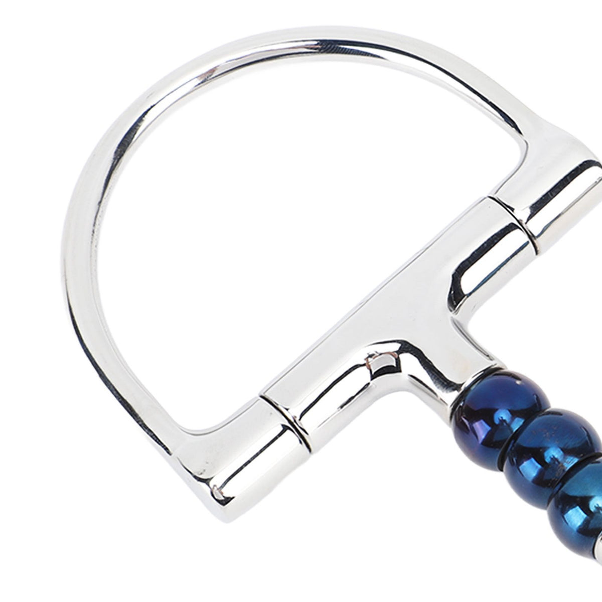 Horse Bit Stainless Steel 125mm Anti Biting Horse Mouth D Ring Snaffle Bit for Horse Farm