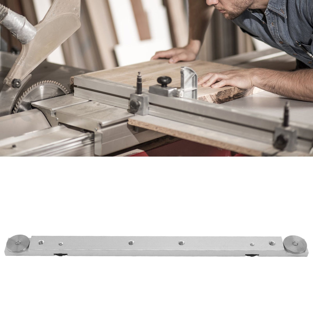 300mm Miter Bar Slider Aluminium Alloy Table Saw Gauge Rod Jig Fixture Sliding Miter Guide Track Woodworking Tool
