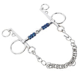 Horse Mouth Bit 125mm Stainless Steel Horse Snaffle Bit for Training Equestrian Equipment Racing Accessory