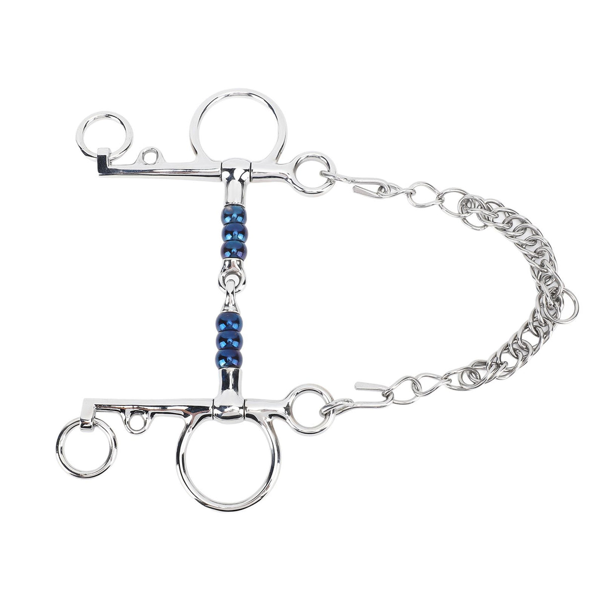 Horse Mouth Bit 125mm Stainless Steel Horse Snaffle Bit for Training Equestrian Equipment Racing Accessory