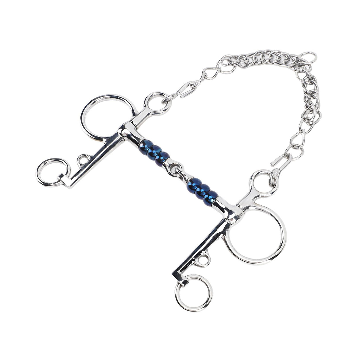 Horse Mouth Bit 125mm Stainless Steel Horse Snaffle Bit for Training Equestrian Equipment Racing Accessory