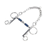 Horse Mouth Bit 125mm Stainless Steel Horse Snaffle Bit for Training Equestrian Equipment Racing Accessory