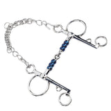 Horse Mouth Bit 125mm Stainless Steel Horse Snaffle Bit for Training Equestrian Equipment Racing Accessory