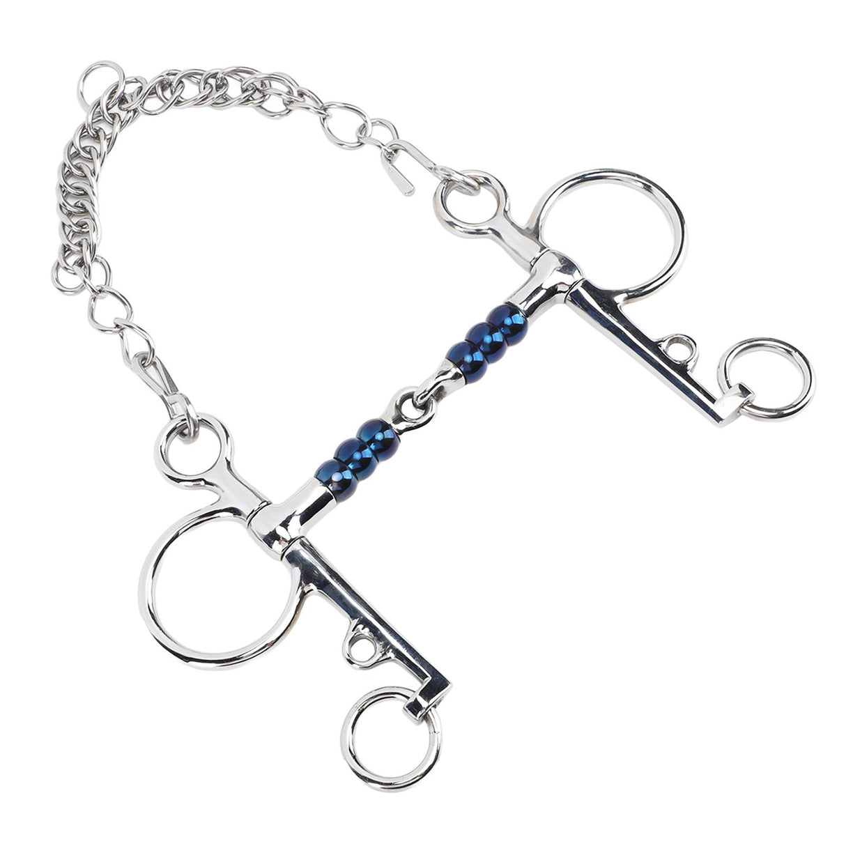 Horse Mouth Bit 125mm Stainless Steel Horse Snaffle Bit for Training Equestrian Equipment Racing Accessory