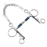 Horse Mouth Bit 125mm Stainless Steel Horse Snaffle Bit for Training Equestrian Equipment Racing Accessory - Close-Up Angle