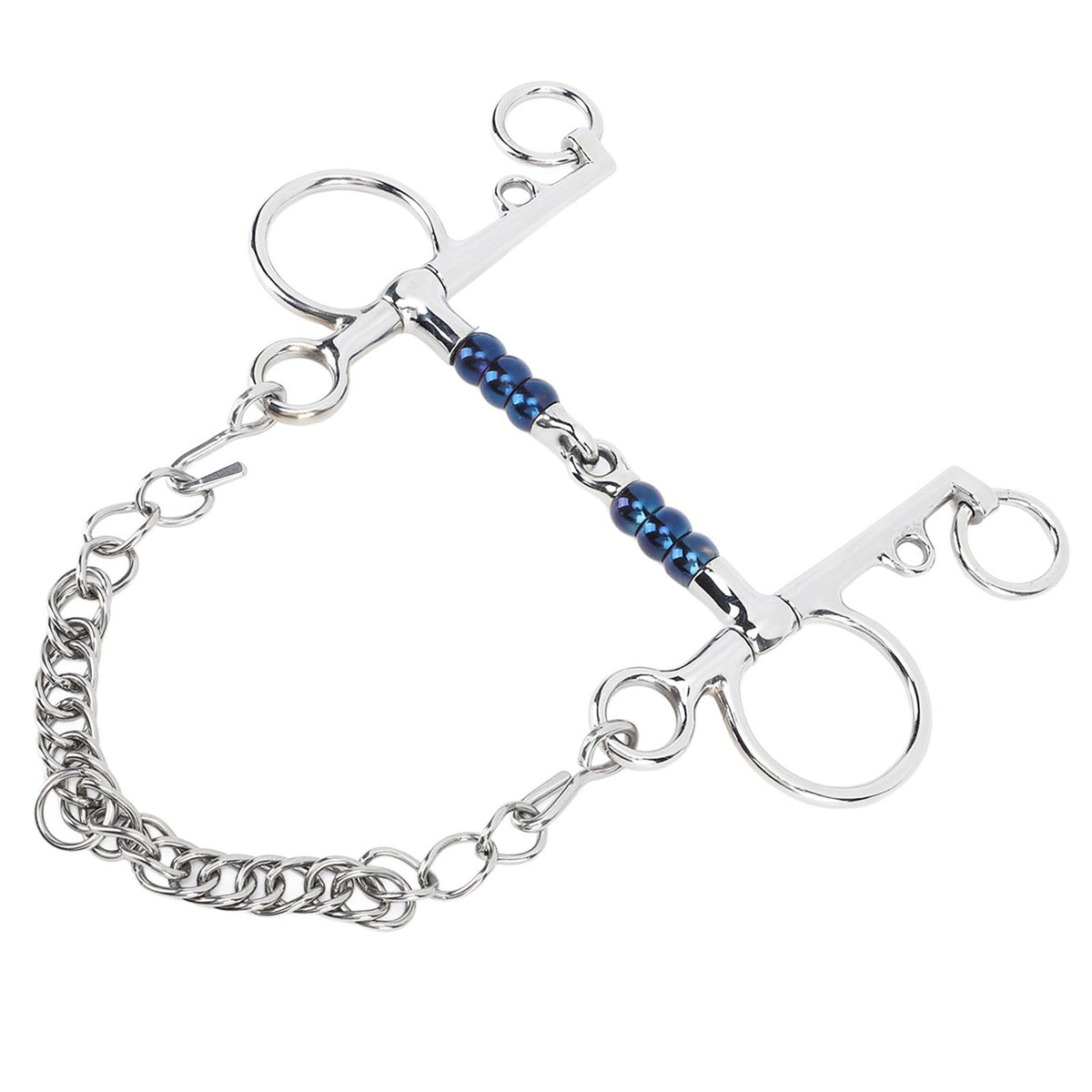Horse Mouth Bit 125mm Stainless Steel Horse Snaffle Bit for Training Equestrian Equipment Racing Accessory