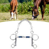 Horse Mouth Bit 125mm Stainless Steel Horse Snaffle Bit for Training Equestrian Equipment Racing Accessory - Extra Image