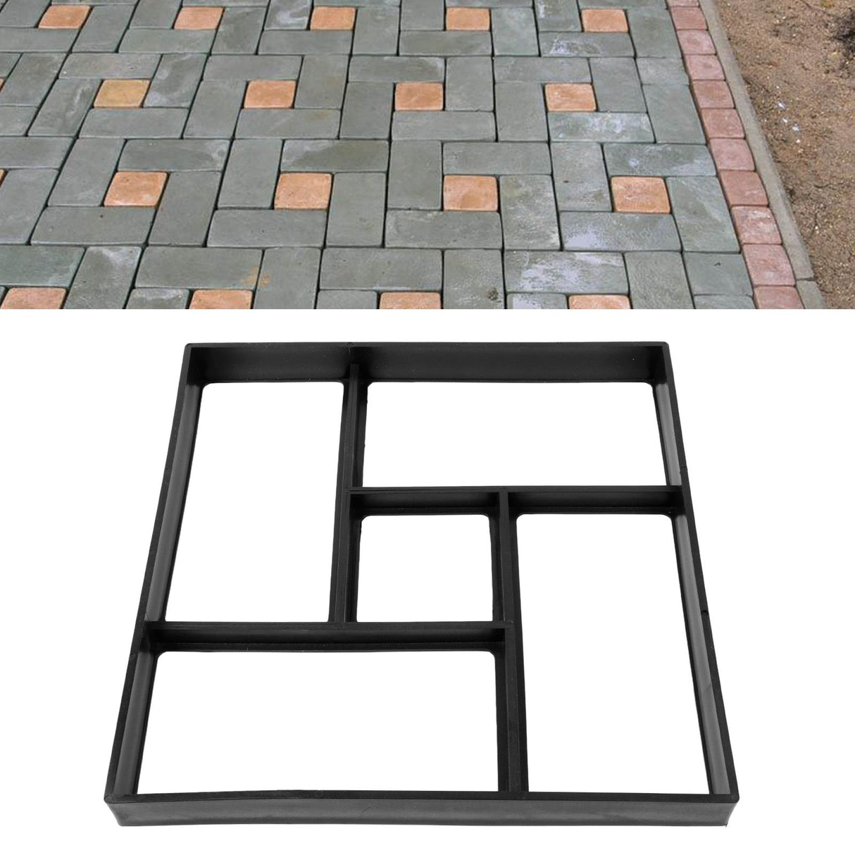Plastic Floor Moulds Garden Paving Moulds Home DIY Concrete Floor Moulds for Garden Patio