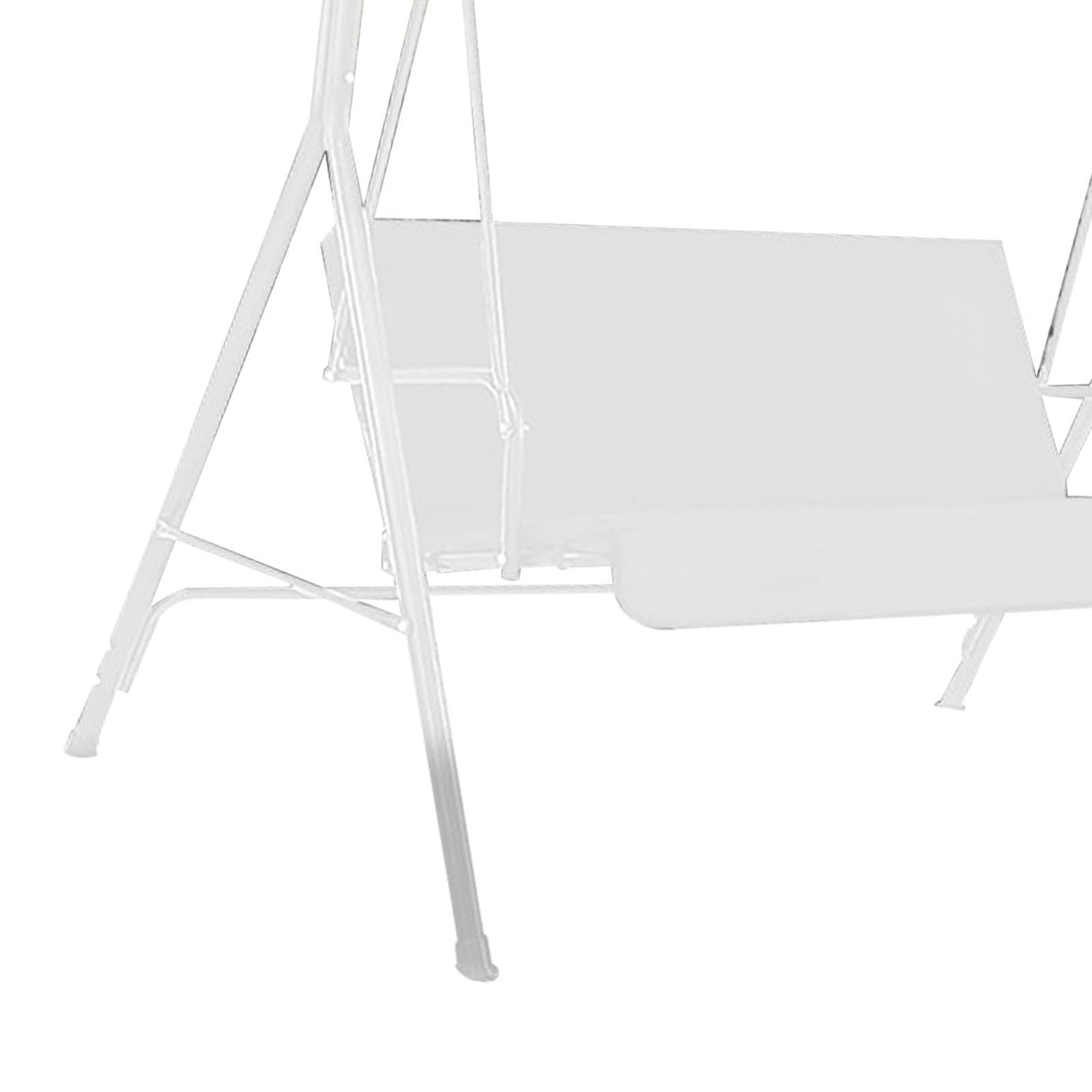 Outdoor Swing Chair Canopy Replacement Patio Swing Chair Top Cover WaterproofTop Rain Cover 190T Silver Coated 190x132x15cm/20cm Silver