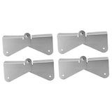 4PCS Gutter Downspout Extension Hinge Stainless Steel Flip Up Hinge for Rectangle Square Downspout Extension - Side View