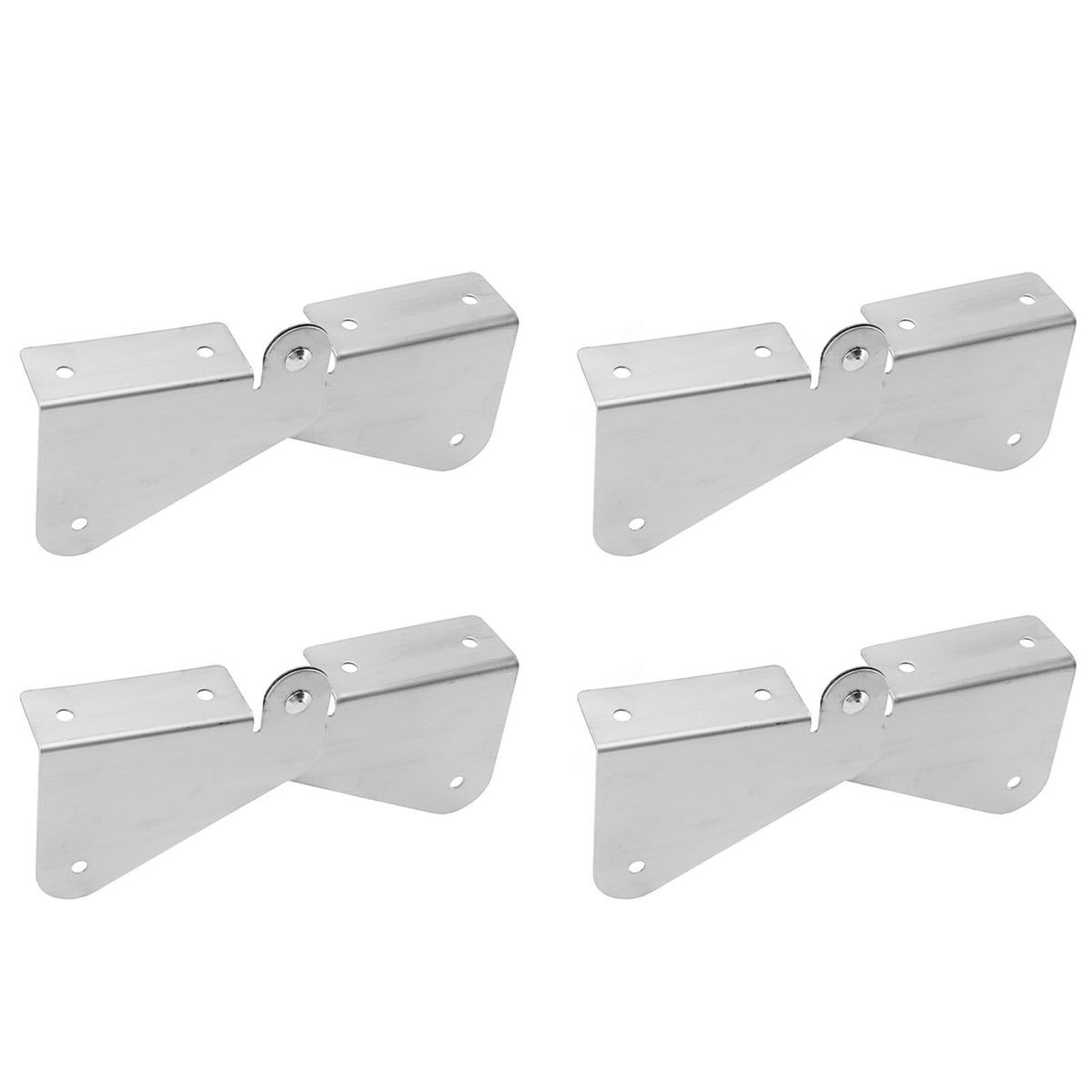 4PCS Gutter Downspout Extension Hinge Stainless Steel Flip Up Hinge for Rectangle Square Downspout Extension