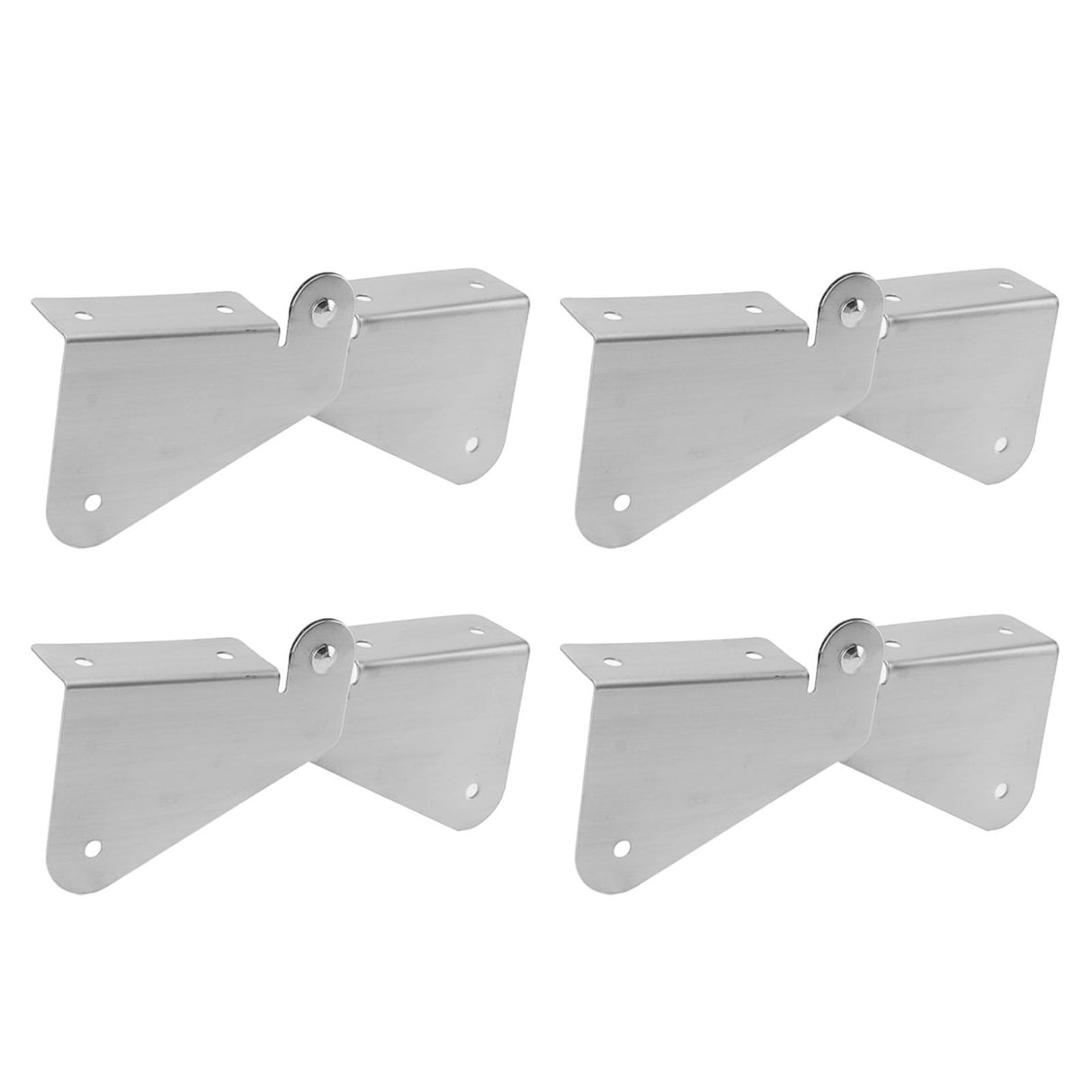 4PCS Gutter Downspout Extension Hinge Stainless Steel Flip Up Hinge for Rectangle Square Downspout Extension