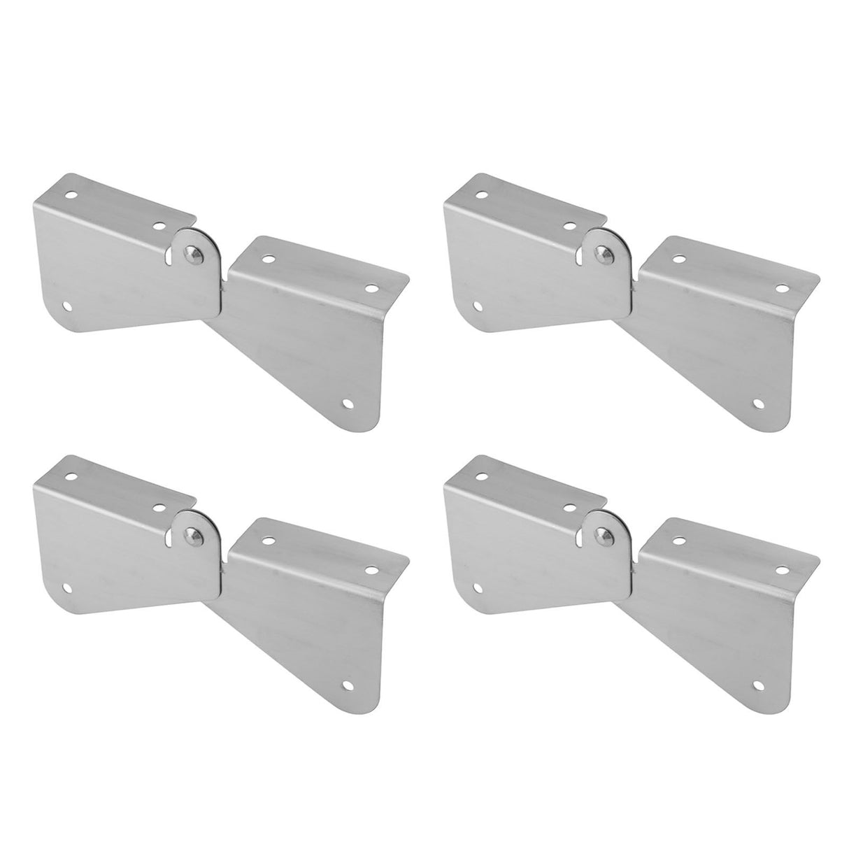 4PCS Gutter Downspout Extension Hinge Stainless Steel Flip Up Hinge for Rectangle Square Downspout Extension