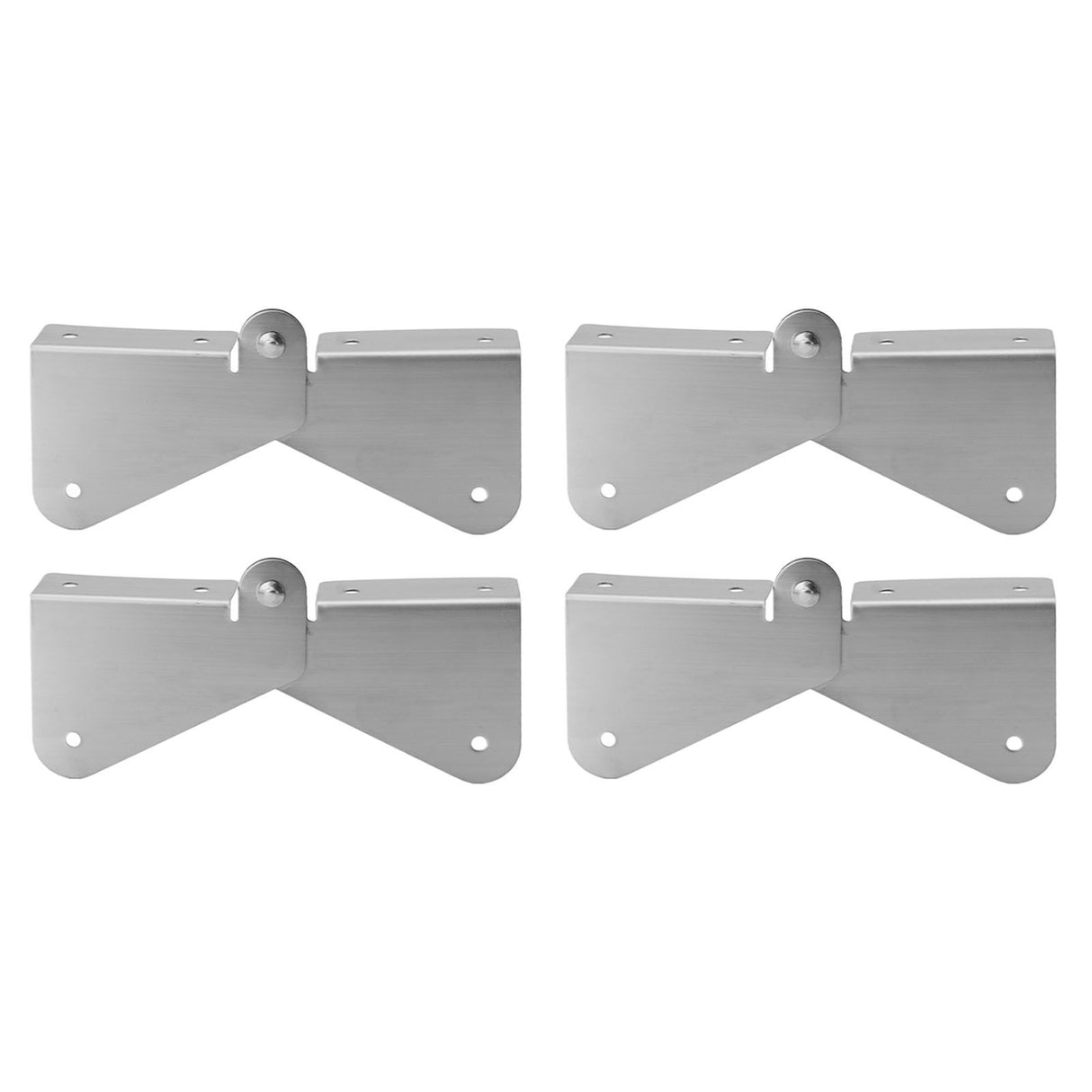 4PCS Gutter Downspout Extension Hinge Stainless Steel Flip Up Hinge for Rectangle Square Downspout Extension