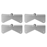 4PCS Gutter Downspout Extension Hinge Stainless Steel Flip Up Hinge for Rectangle Square Downspout Extension