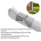 4PCS Gutter Downspout Extension Hinge Stainless Steel Flip Up Hinge for Rectangle Square Downspout Extension - Extra Image