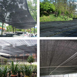 Black Shade Cloth Durable Garden Sun Shade Netting Antifreezing Sun Shade Cover for Pergola Greenhouse 10M - Extra Image
