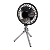 20W Solar Panel Fan Portable Solar Panel Powered USB Fan with Bracket for Camping Fishing Travel - Top-Down View