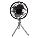 20W Solar Panel Fan Portable Solar Panel Powered USB Fan with Bracket for Camping Fishing Travel - 45-Degree Angle