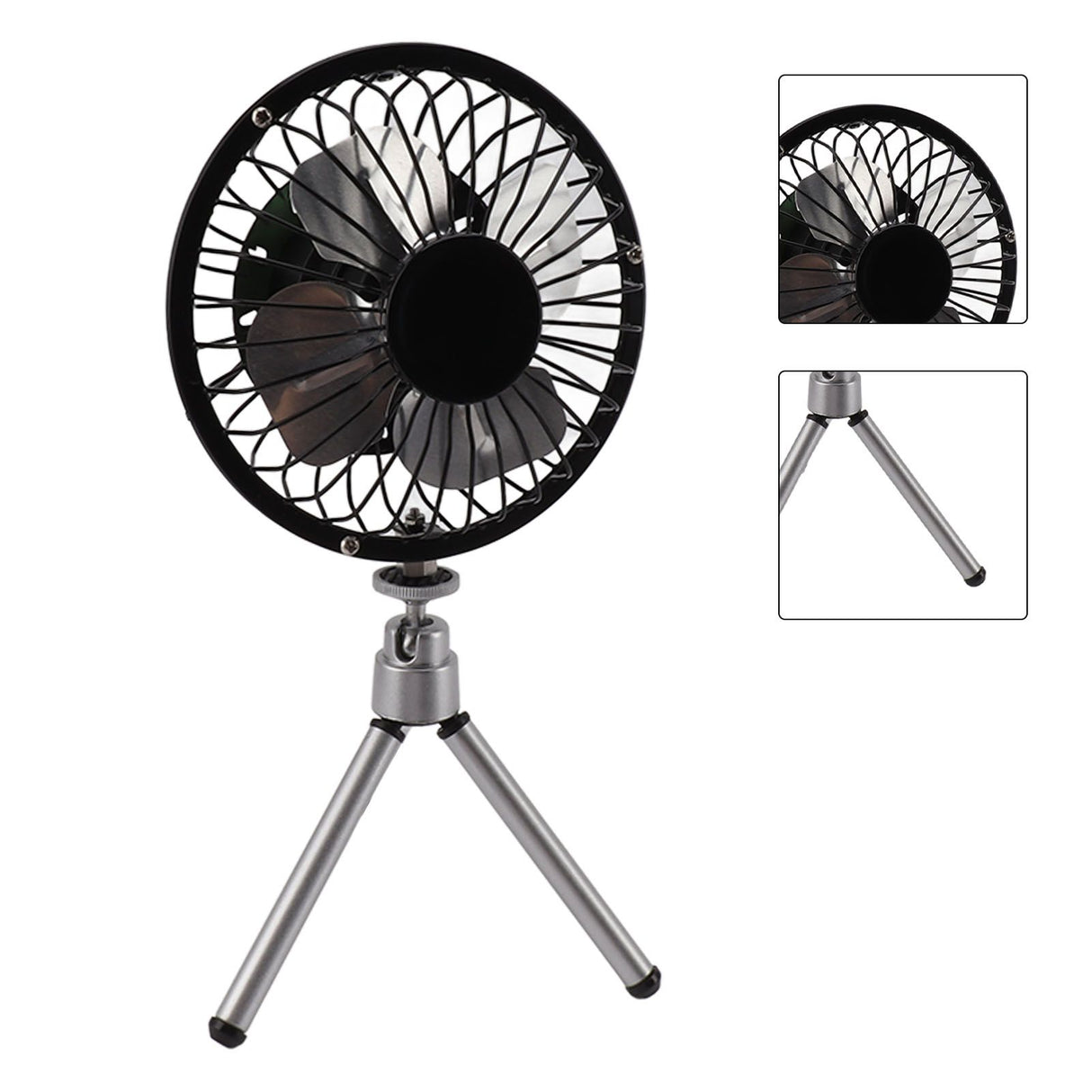 20W Solar Panel Fan Portable Solar Panel Powered USB Fan with Bracket for Camping Fishing Travel