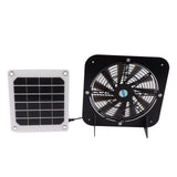 Solar Exhaust Fan 100W Solar Panel with 13.5inch Fan Waterproof Solar Panel Cooling Fan Ventilation Fan for Pet House